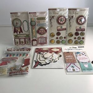 NEW - A Lot - Layered Stickers - Round Brads Sets - 12 Tags -  33 Frames/Tags